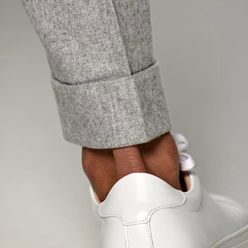 SuitSupply Wool Light Grey Brescia Dress Pants - Picture 7 of 8